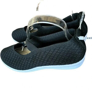 MUSSHOE New Walking Shoes Women Breathe Mesh Slip On-Black Sneakers Women's 8